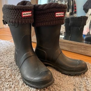 Black Short Hunter Boots